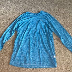Blue Lululemon metal vent tech long sleeve